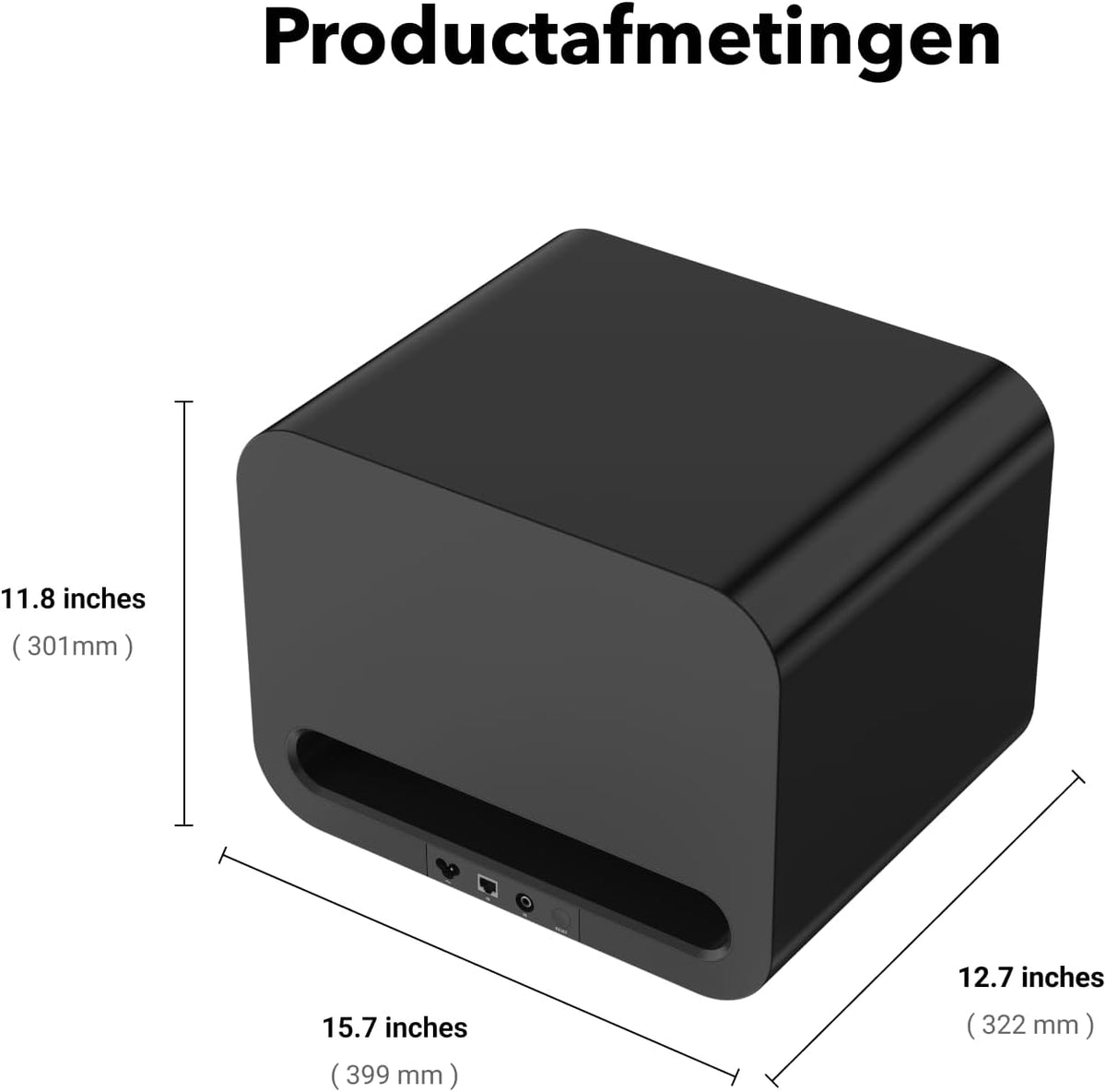 Draadloze Slimme Subwoofer Zwart – Basluidspreker – Basbox – Woofer – Thuisbioscoop Subwoofer – 8 Inch 250 W – Diepe Bas Tot 25 Hz