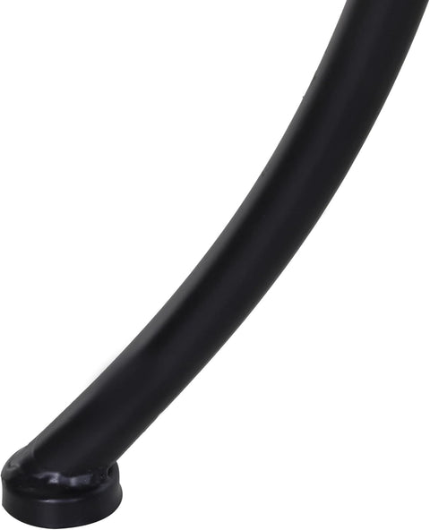 Tuintafel - Tuintafel Vierkant - Bijzettafeltje - Bistrotafel - Salontafel - Stevig - met Mesh Tafelblad - Metalen Frame - voor Terras - Tuin - 45 x 45 x 50 cm - Zwart