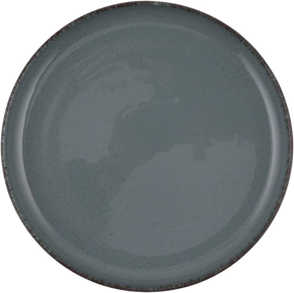 Elegante 16-delige dinerset, turquoise porselein, inclusief 4 borden (24 cm), dessertborden (21 cm), borden (20 cm), kommen (15 cm), vaatwasmachinebestendig en magnetronbestendig