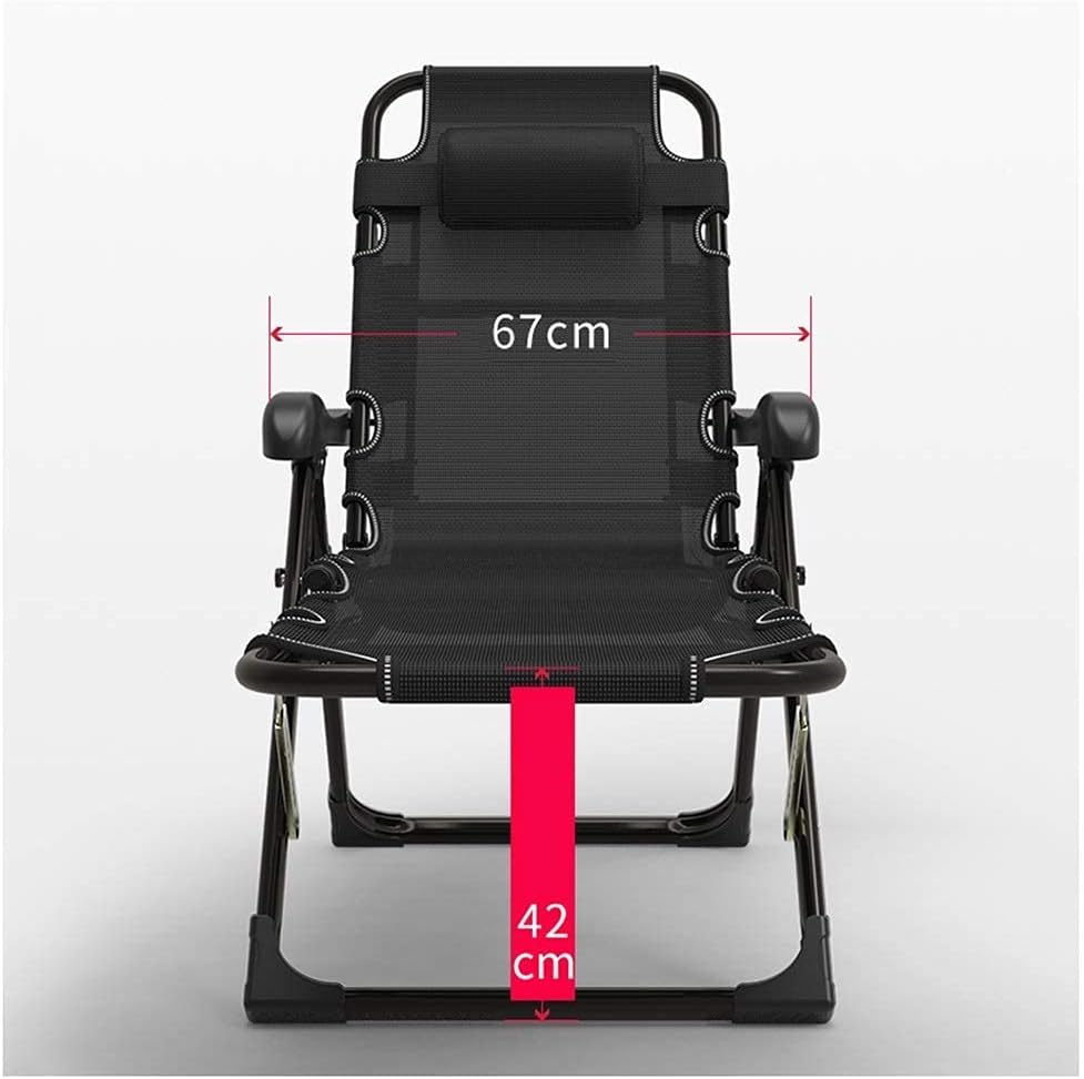 Deck Chair, Sun Lounger, Foldable Zero Gravity Chairs, Armchair, Garden Outdoor Patio Deck Chairs, Beach Chairs, Super Width 67cm (Color : 15) - QUORE