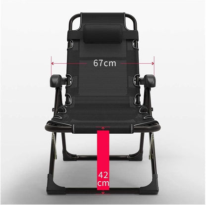 Deck Chair, Sun Lounger, Foldable Zero Gravity Chairs, Armchair, Garden Outdoor Patio Deck Chairs, Beach Chairs, Super Width 67cm (Color : 15) - QUORE
