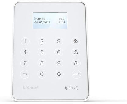 Safe2Home® Extern toetsenbord buiten SP310 + binnen voor draadloos alarmsysteem serie SP310 - bedieningspaneel met RFID-reader - toetsenbord voor alarmsysteem SP310