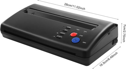 Tattoo Printer – Transferprinter – Thermische Copier – Stencil Maker – Draagbare Mini Printer – Snel En Efficiënt – Geschikt Voor A4 Papier