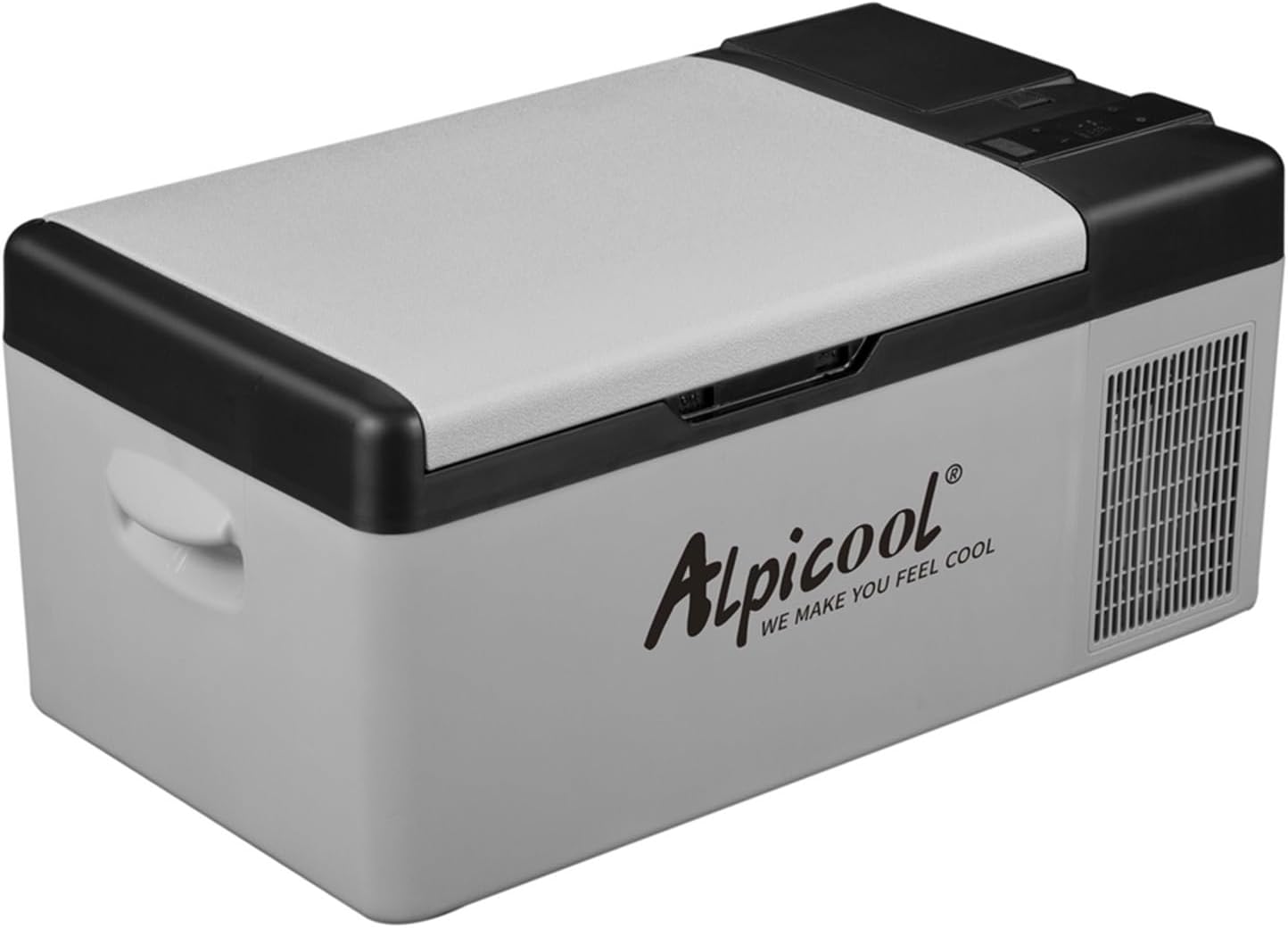 Alpicool EC15 15L Frigoriferi per Auto Mini Frigo Portatile Elettrico Auto Frigorifero Congelatore 12/24V DC per Viaggio(Batterij niet meegeleverd)