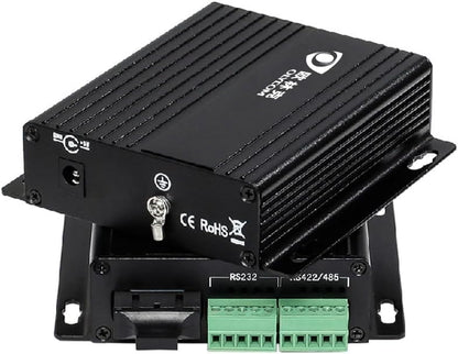 Een Paar Seriële Vezel Converter RS232 RS485 RS422 Optische Modem 1310nm SC Connector Dual Fiber voor PC Hub Schakelaar