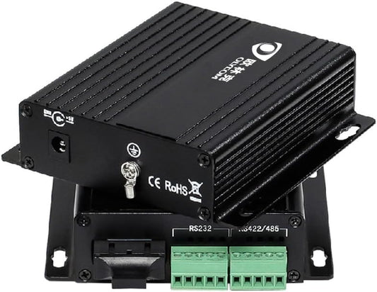 Een Paar Seriële Vezel Converter RS232 RS485 RS422 Optische Modem 1310nm SC Connector Dual Fiber voor PC Hub Schakelaar