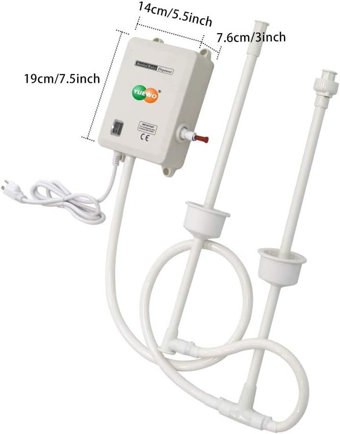 YUEWO Flessenwaterdispenser Pompsysteem Waterdoseersysteem 20 Feet 220V AC EU Stekker Met één Inlaat Compatibel Gebruik Met Koffie- / Theemachines, Waterdispensers, Ijsmachines, Koelkasten