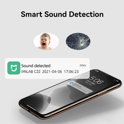 Babyfoon - Babyfoon met Camera - Baby Monitor - Binnencamera - 3K - 360°-Weergave - met kleurennachtzicht - WiFi6 - AI-detectie - Geen stekker - Wit