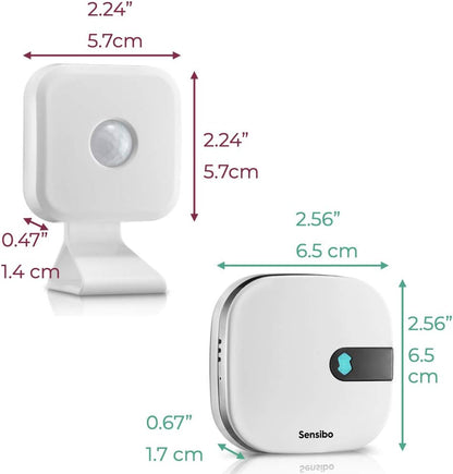 Sensibo Air, Smart Air Conditioner Remote Controller + Motion sensor | WiFi Enabled, Works with Amazon Alexa & Google Home | Control Room Temperature and Humidity Levels From Anywhere