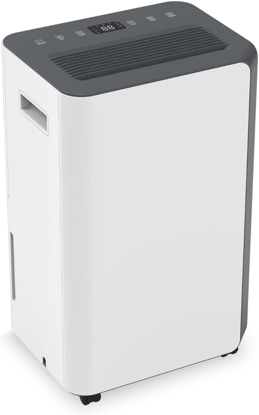 Luchtontvochtiger Wit – Ontvochtiger – Vochtvreter – Ontvochtigingsapparaat – Voor Woonkamer, Slaapkamer En Badkamer – 20 Liter – Automatische Uitschakeling