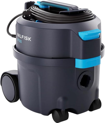 Nilfisk Professionele stofzuiger VP300 HEPA Basic (industriële stofzuiger met HEPA-filter, inhoud filterzak 10 l, zuigvermogen 800 W, luchtstroom 32 l/s) 107421144 (Nero)