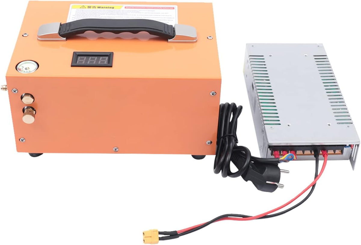 PCP Luchtcompressor, elektrische PCP-compressor, 300 W, hogedruk luchtcompressor, 12 V DC, mobiele multifunctionele compressor, 30 Mpa/300 bar/4500 PSI luchtcompressor, 220 V