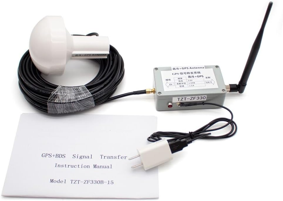 Toplionace Indoor GPS Signaal Repeater Versterker Transfer L1 BD2 Volledige Kit met 15m Paddestoel Ontvangende Antenne