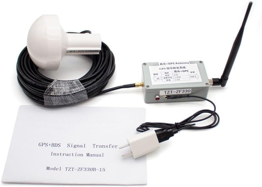 Toplionace Indoor GPS Signaal Repeater Versterker Transfer L1 BD2 Volledige Kit met 15m Paddestoel Ontvangende Antenne