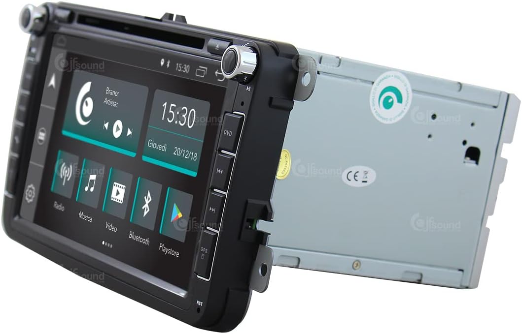Autoradio – Auto Radio – Car Stereo – Multimedia Speler – Inbouwradio – 8 Inch Touchscreen – Android GPS Bluetooth WiFi USB DAB+ CarPlay Android Auto
