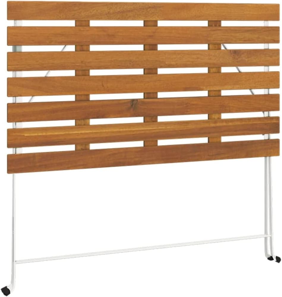 Terrasmeubelen, tuinbank, meubelsets, lounge-set, 5-delig, bistroset, inklapbaar, massief hout, acacia en staal - QUORE