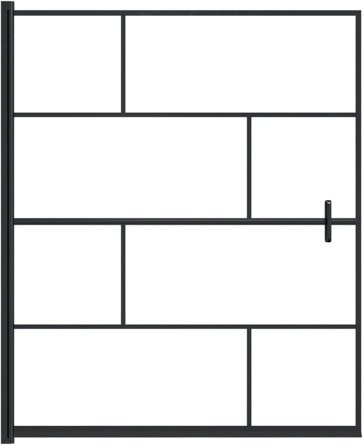 Douchecabine – Douchewand – Douchecabine Veiligheidsglas – Douche Unit – Douchebak – 116 x 140 cm – Gehard ESG Glas Zwart