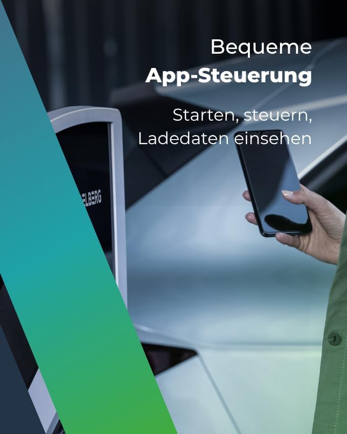 Wallbox Connect.Home laadstation voor elektrische auto, 11 kW met app en RFID, EV-oplader, Made in Germany, eenvoudige installatie, 11 kW