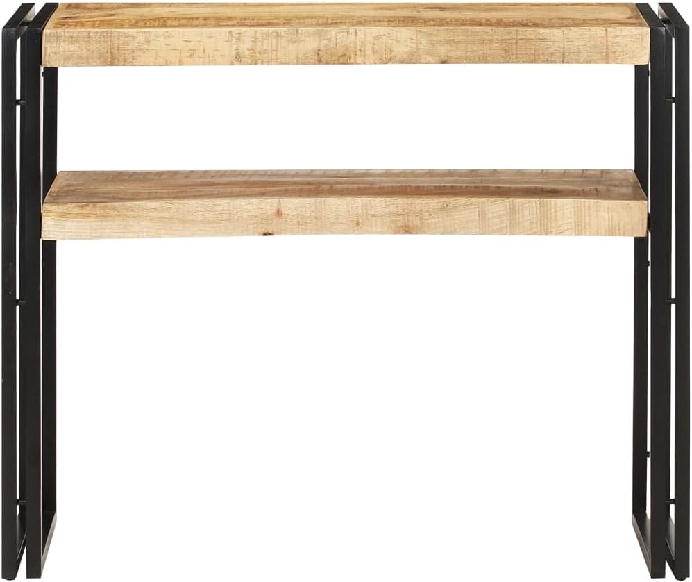vidaXL Wall table 90x30x75 cm raw mango wood