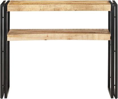 vidaXL Wall table 90x30x75 cm raw mango wood