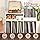 Record Player Stand, Large Record Player Table Cabinet with Open Vinyl Storage and Display Shelf Holds up to 350 Albums, Mid Century Wood Turntable for Living Room, Bedroom, (White)