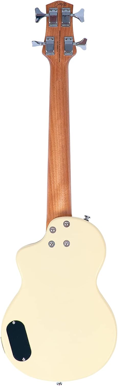 Carry-on By Blackstar Mini Elektrische Basgitaar Vintage Wit Perfect voor Kinderen en Volwassenen, Beginners en Reizen