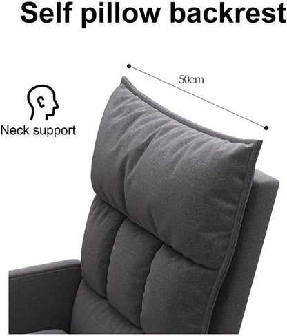Armchair Chair,Armchair Chair Stool Modern Upholstered Lounge Chair, Casual Chair Footstool, Featured Armchair, Family Office, Living Room, Bedroom Leisure Chair