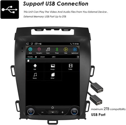 Autoradio – Multimedia Systeem – Navigatie Unit – Auto Stereo – Infotainment – 9,7 Inch Android 13 Touchscreen – Draadloze CarPlay & Android Auto
