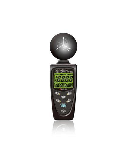 LATNEX HF-B3G Triple Axis HF RF Power Meter Analyseapparaat en Detector Meet EMF mobiele telefoons slimme meters-cell towers-magnetron-blouse-gekalibreerd gebruikt voor EMF Home inspections