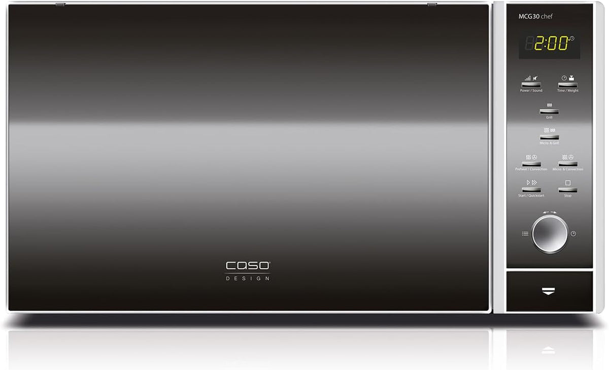 Chef-magnetron – Magnetron Oven – Combimagnetron – Grilloven – Convectieoven – 30 Liter Inhoud – 1250 Watt Dubbele Grill