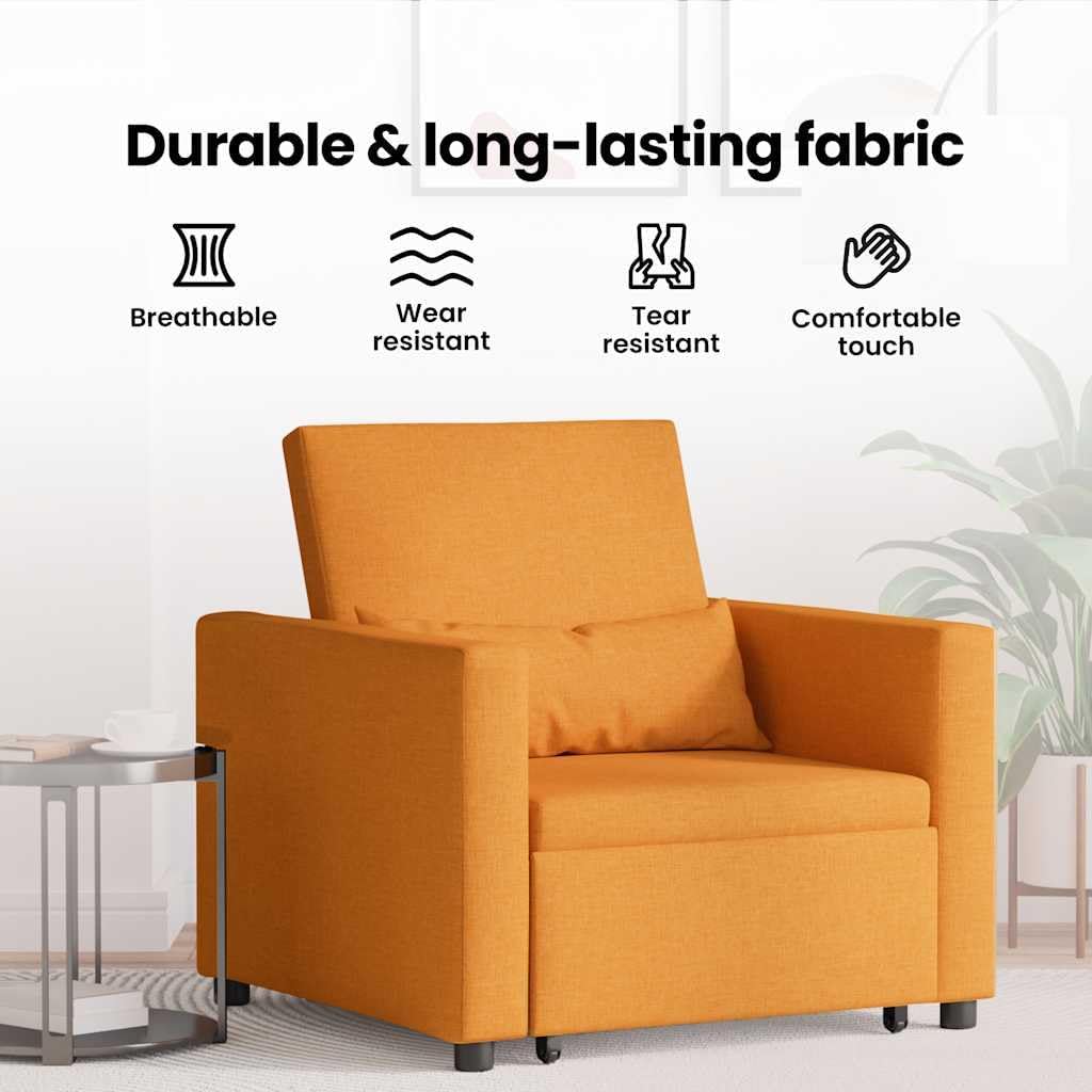 vidaXL Modern Ergonomic Armchair Dark Yellow | Compact Upholstered Chair For Living Room Stylish Seat With Wheels Comfortable Reading Durable Breathable Fabric Movable - QUORE