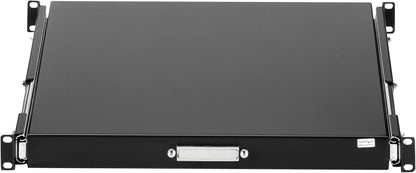 StarTech.com 1HE Ausziehbare Server Rack Tastaturablage, 25kg Tragkraft, 55cm tiefe Stahlschublade für 19" AV/Netzwerk Racks