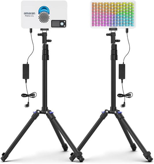 Paneellampenset – LED Paneellamp – Studiolamp – Videolamp – Fotolamp – Wit – 2x 60W RGBWW – USB-C PD Voeding