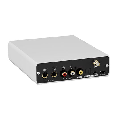 Topping E50II DAC Compacte Hi-Res audio-desktop met AK4497S, DSD512, PEQ 10-bands en Bluetooth LDAC voor hoofdtelefoon en luidsprekers, wit