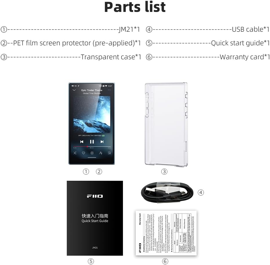 Hi-Res MP3 Speler – Draagbare Muziekspeler – Portable Audio Player – Digitale Audio Speler – Android Muziekspeler – Snapdragon 680 Octa-Core – 12,5 Uur Batterijduur