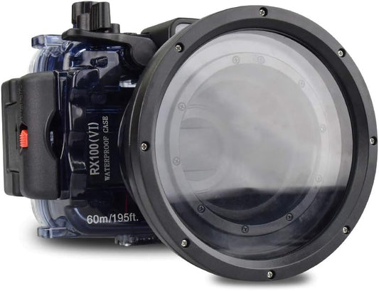 Sea frogs for RX100 VI 60m/195ft Sea frogs Underwater Camera Housing