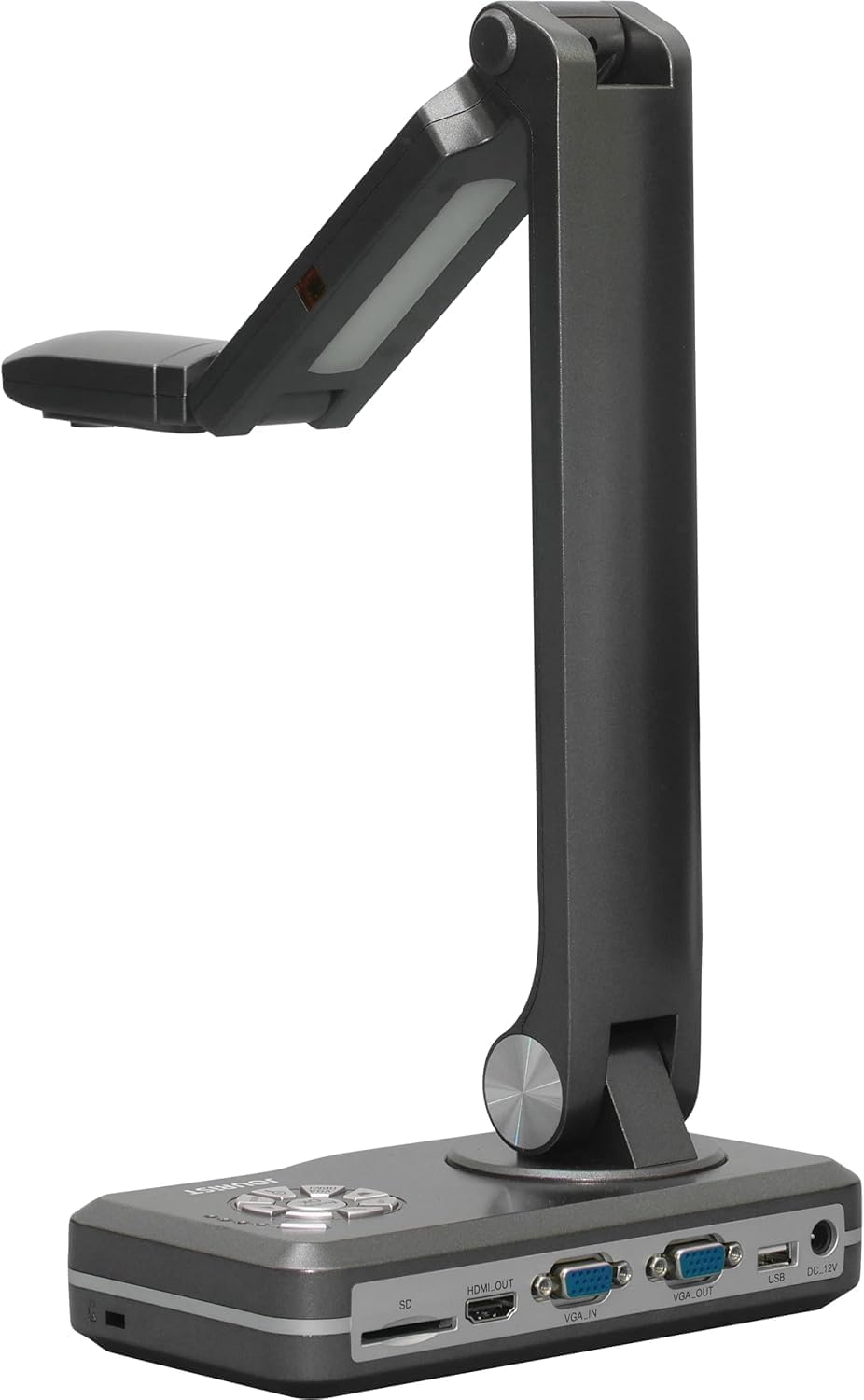 JOURIST DC990 documentcamera en visualizer, live projectie op touchscreen of projector, ultra-HD-resolutie 13 megapixels, sjablonen tot A3. Met en zonder computer te gebruiken.