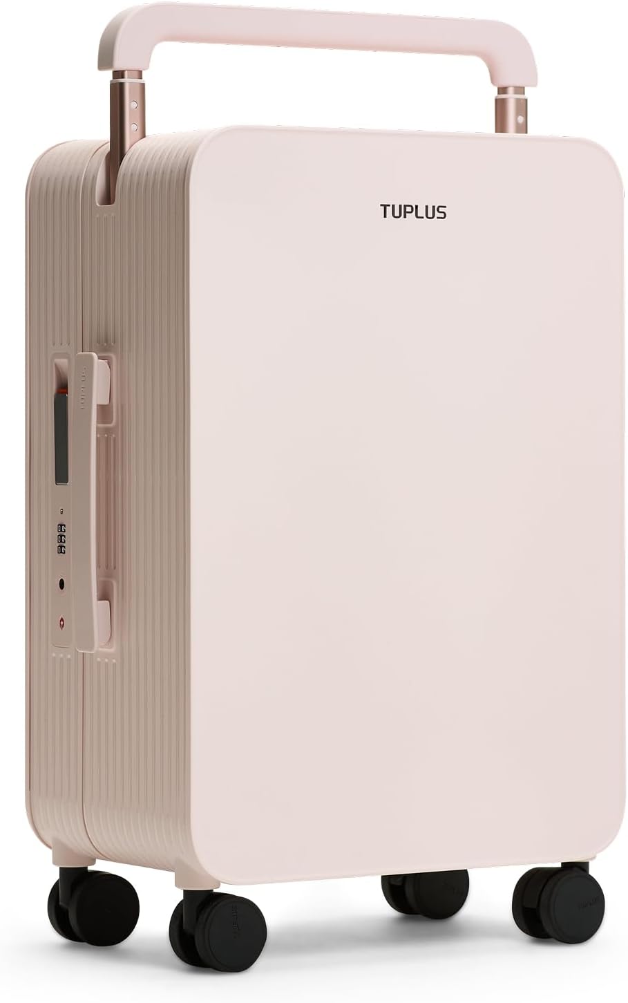 TUPLUS 50,8 cm handbagage harde bagage lichtgewicht ABS reiskoffer met brede handgreep spinner wielen TSA combinatieslot, balans serie 2.0, Sakura Roze, Carry-On 20'', Koffer