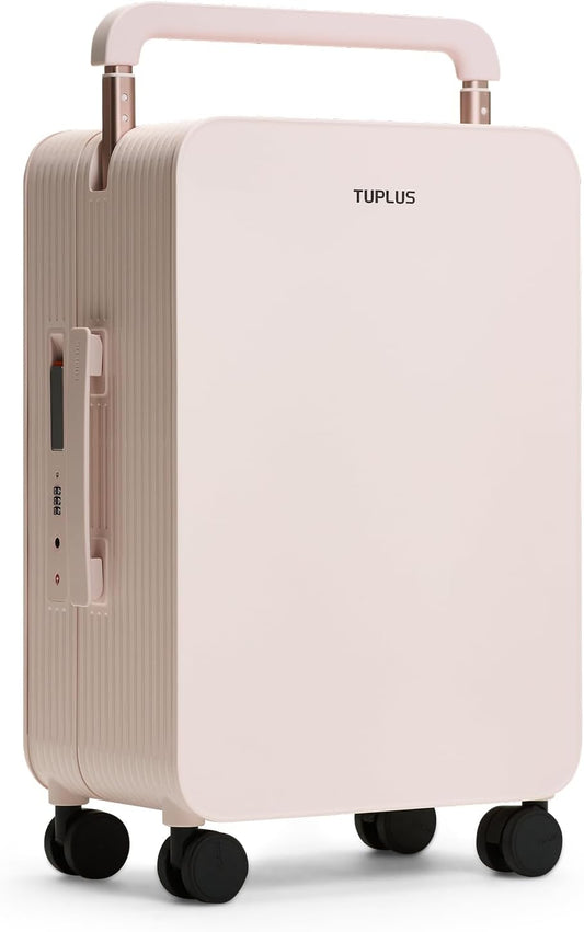 TUPLUS 50,8 cm handbagage harde bagage lichtgewicht ABS reiskoffer met brede handgreep spinner wielen TSA combinatieslot, balans serie 2.0, Sakura Roze, Carry-On 20'', Koffer