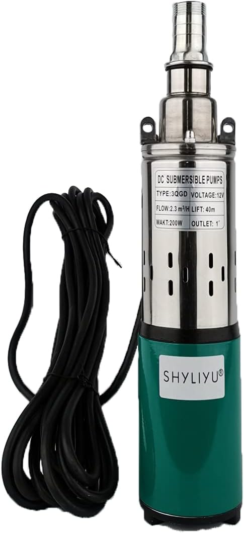 Zonne-dompelwaterpomp – Dompelpomp – Waterpomp – Solar Pomp – Irrigatiepomp – 12V DC 200W – Max. Opvoerhoogte 40m, 2300L/u capaciteit
