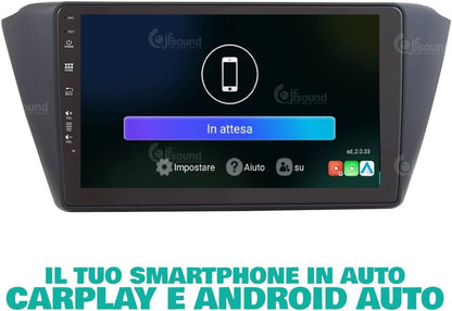 Autoradio Skoda Fabia – Multimedia Systeem – Navigatie – Bluetooth Radio – Touchscreen – 9 Inch – 8-Core Processor – CarPlay & Android Auto