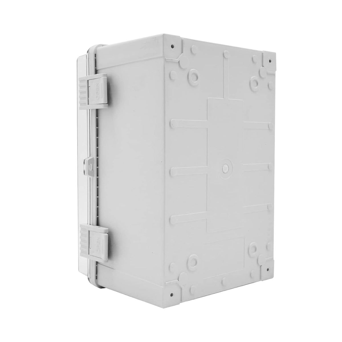 Verdelerdoos, verdeeldoos, industriële behuizing, schakelkast, IP65 elektrische aansluitdoos, transparante afdekking, installatiebehuizing, ABS-kunststof behuizing met slot, 600 x 500 x 220 mm