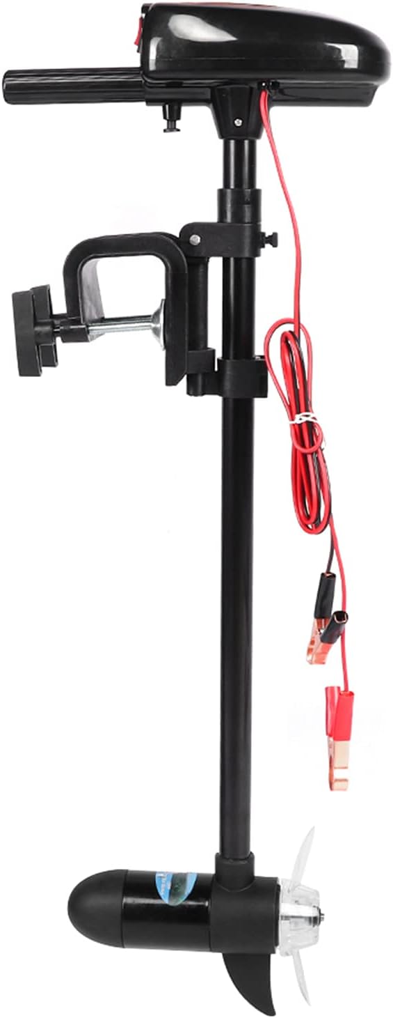 Cocoarm 12V 18lbs Multi Gear Electric Trolling Motor Multi-Speed Control Onkruidloze Propeller Lichtgewicht Draagbare Draagbare voor Kajaks Kleine Boten Opblaasbare Boten
