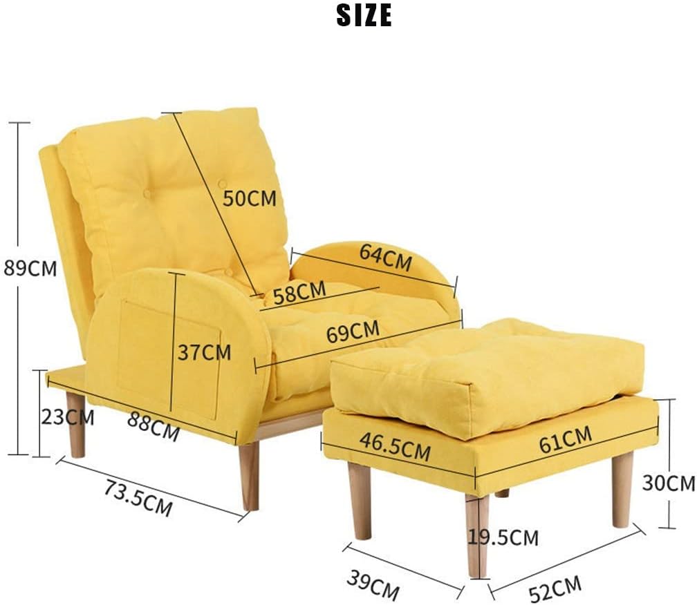 Fauteuil – Relaxstoel – Verstelbare Stoel – Loungestoel – Slaapstoel – 3-Posities Verstelbaar – Maximale Belasting 150 kg