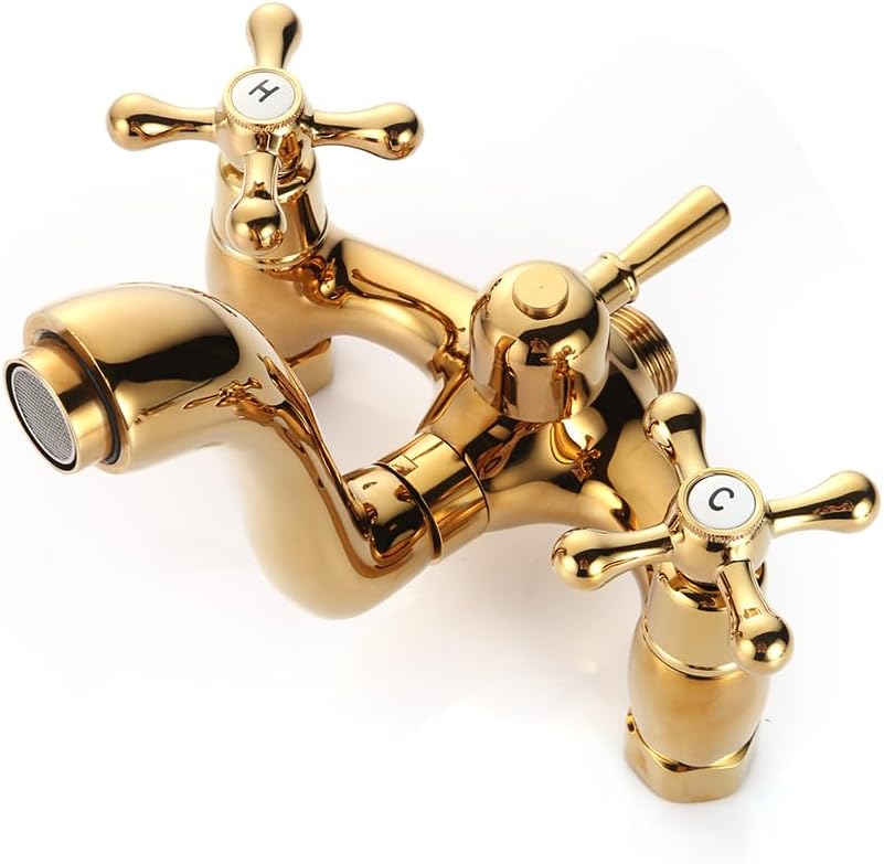 Douch Antique Rainfall Shower System Fixture Hand Shower Retro Nostalgia Faucet Mixer With Shower Head - QUORE