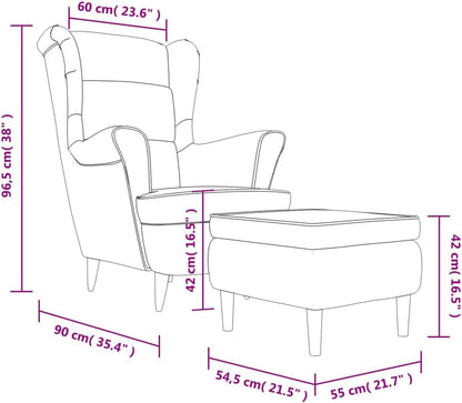 Fluwelen Fauteuil, Woonkamerfauteuil, Fluwelen Relaxfauteuil met Hoge Rugleuning, Loungestoel, Gestoffeerde Fauteuil voor Woonkamer, Slaapkamer, Studeerkamer, Logeerkamer (Lichtgrijs #10)