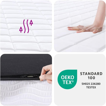 vidaXL Schuimmatras middelzacht 180x200 cm, tweepersoonsmatras, tweepersoons matras, matras schuimrubber, foam matras, matras schuim