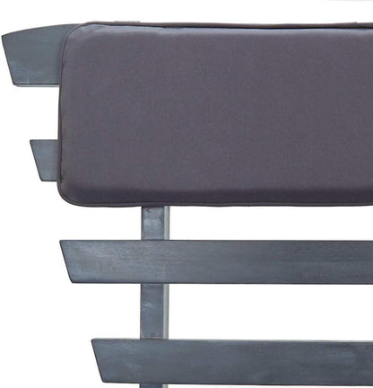 vidaXL Garden bench with cushions 2-in-1 190 cm solid acacia wood grey