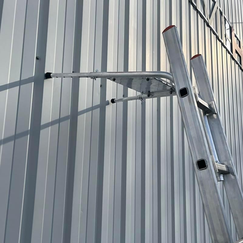 Telescopische wandafstandhouder voor schaal van 0,45 tot 0,70 m – verstelbare ladder van aluminium – maximale veiligheid en hechting voor werkzaamheden in hoogte – gereedschapshouder