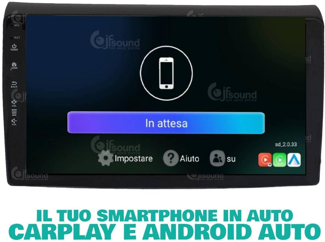 Autoradio Fiat Bravo 2007-2014 – Multimedia Speler – Inbouw Radio – Navigatiesysteem – Touchscreen Autoradio – 9 Inch Scherm – 8-Core Processor – Bluetooth & Apple CarPlay